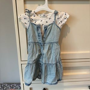 Baby Gap girls summer dress with tshirt